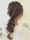 簡単三つ編みアレンジ