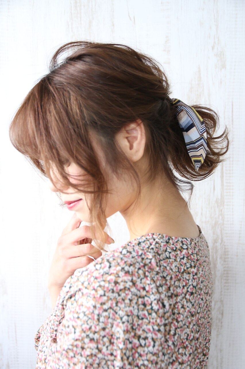 『estrela』ボブでもできる大人ポニーテールアレンジ