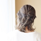 シルバーブロンドボブ☆ フィッシュボーンアレンジ