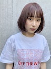 【SHUN】ラズベリーピンクワンカールボブ
