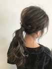 【#ことりベージュ】×簡単ポニー×ナチュラルバレイヤージュ