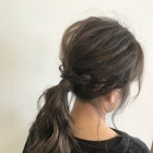 【#ことりベージュ】×簡単ポニー×ナチュラルバレイヤージュ