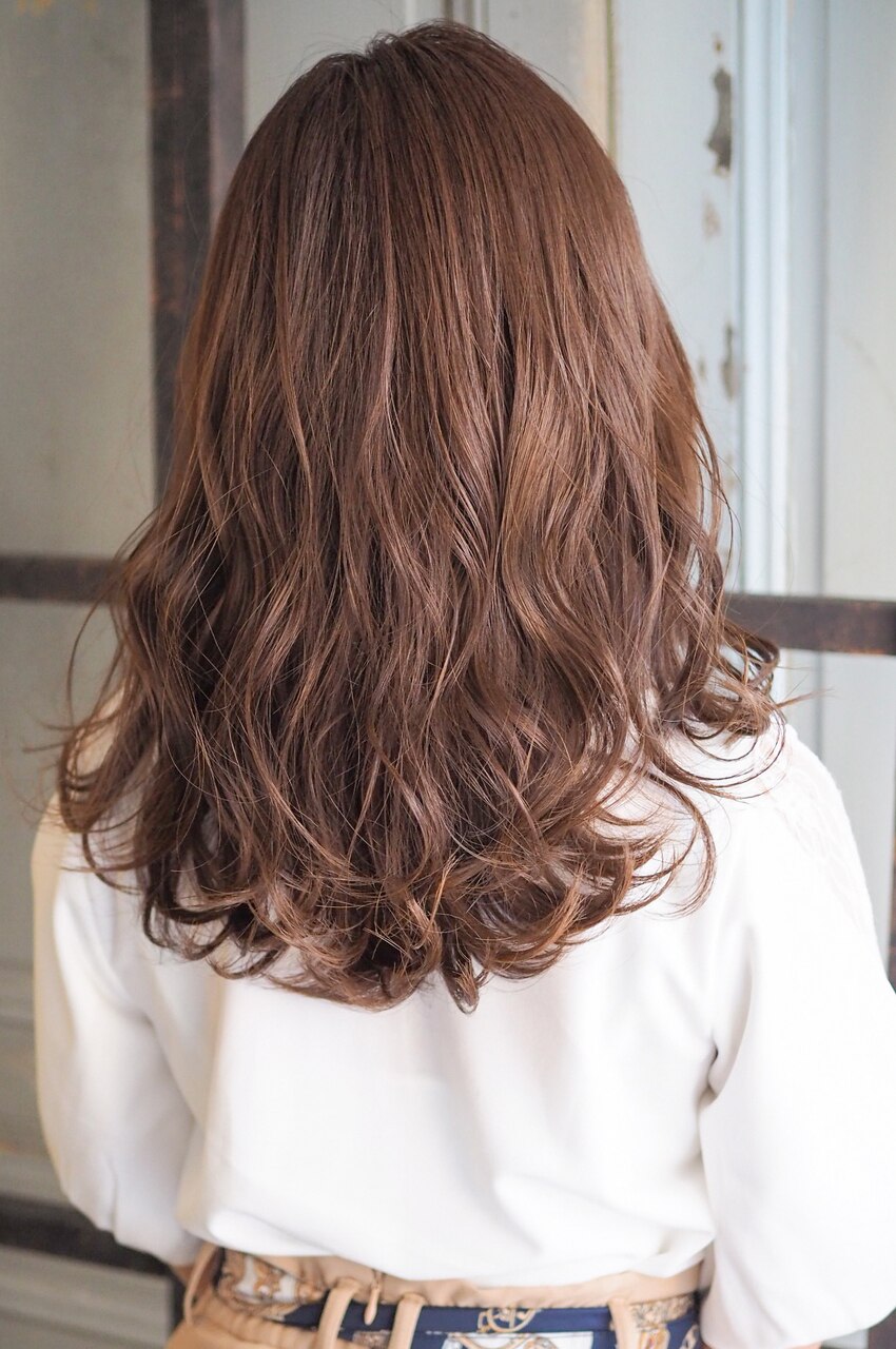 [RITA Hairs]ハイライトxカッパーベージュ☆お客様BackShot