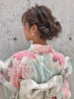 『estrela』浴衣に似合うカジュアルお団子ヘアアレンジ