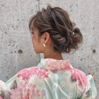 『estrela』浴衣に似合うカジュアルお団子ヘアアレンジ