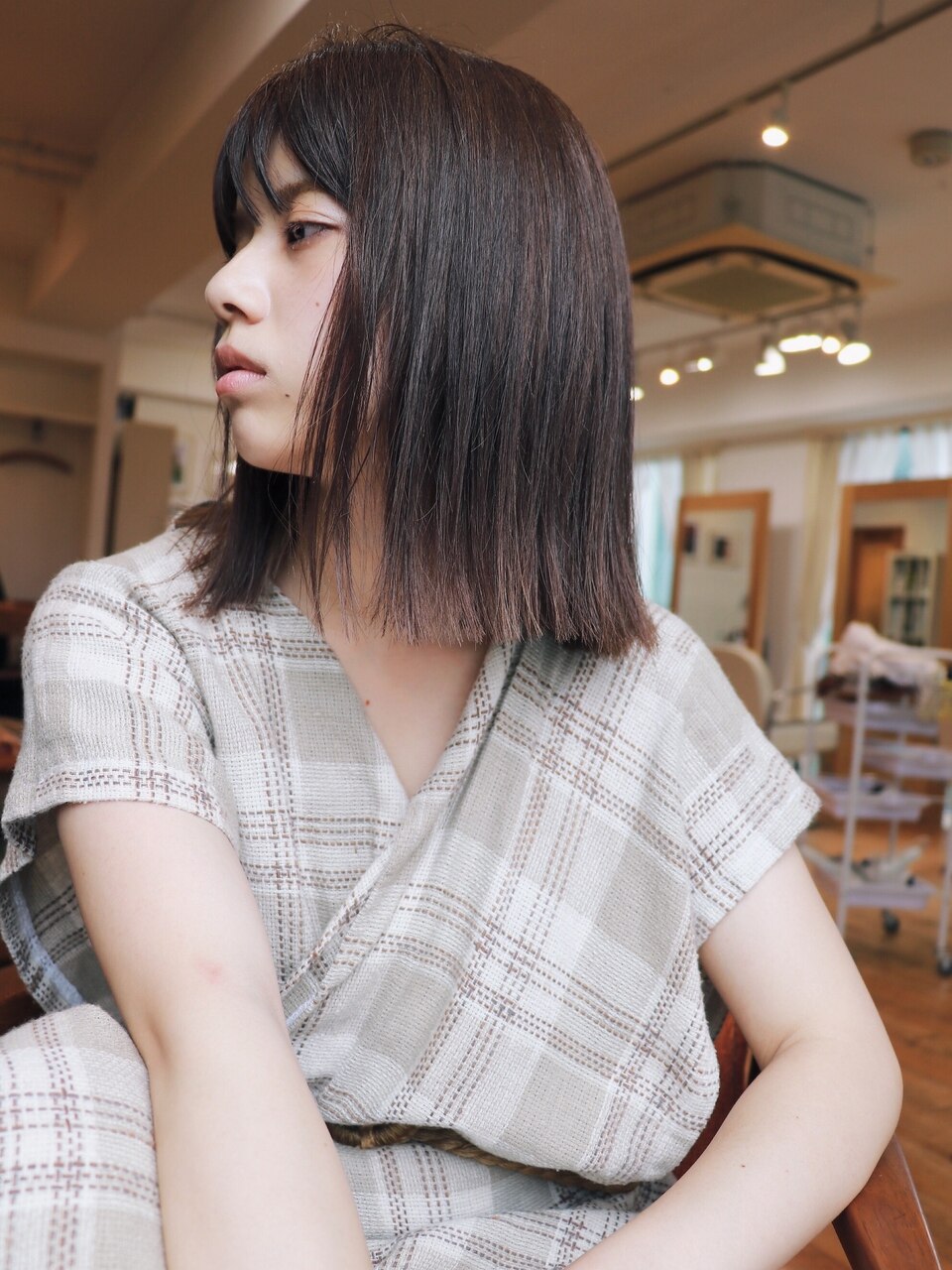 切りっぱなしボブ