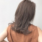 くすみベージュ×くっきりレイヤー