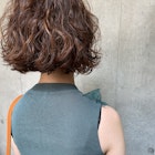 bibito 小顔 切りっぱなしソバージュボブ オーガニックカラー