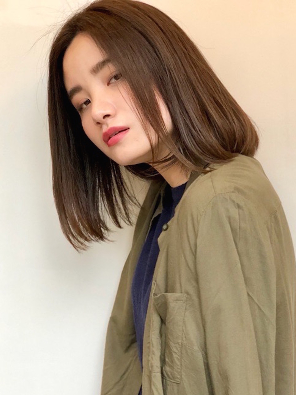 センターパートおしゃれ大人ボブ☆