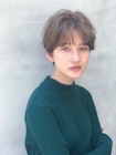 [coo et fuu表参道]大人小顔センターパートゆるふわショート藤沢