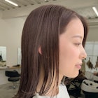 セミロング/パープルブラウン