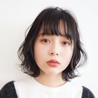 ダークトーンアッシュボブ