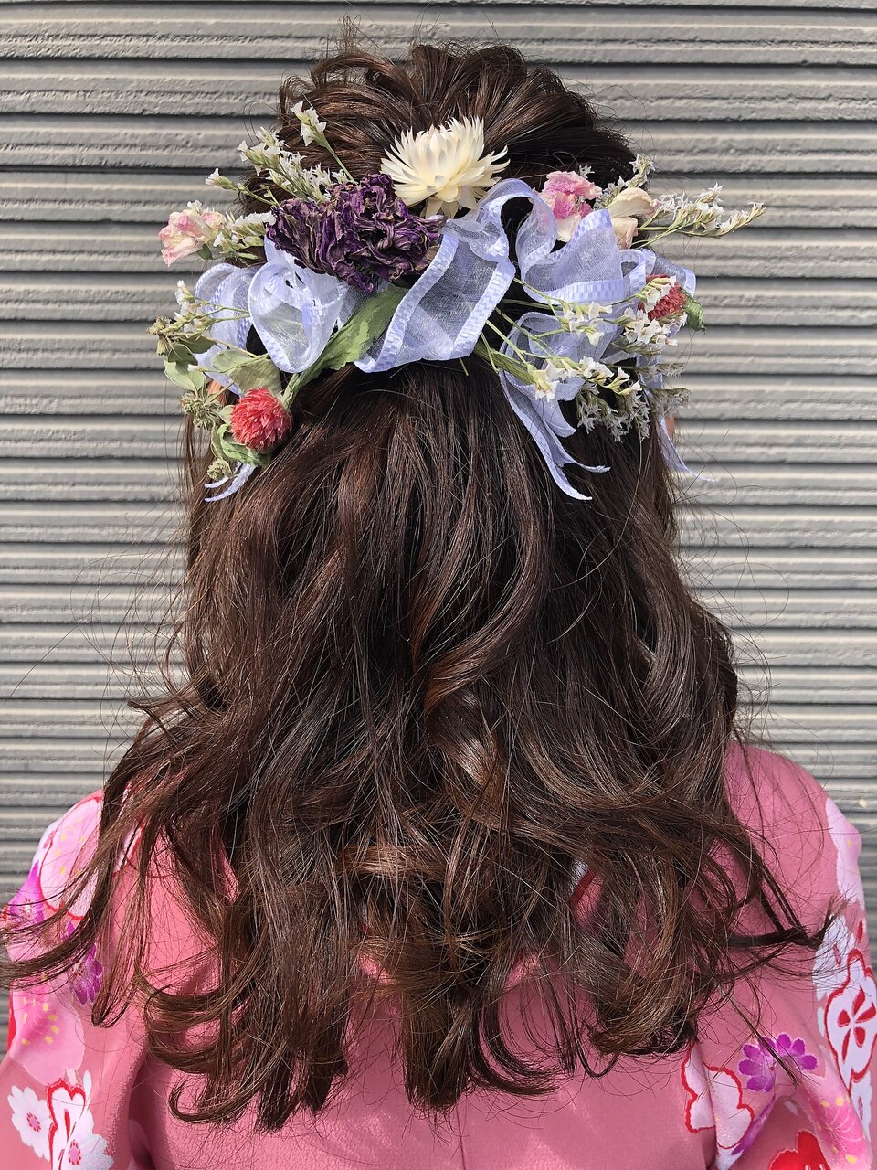ラプンツェルハーフアップ髪飾り♡紫 (ディズニーウェディング ラプンツェルハーフアップ髪飾り♡紫 (ディズニーウェディング