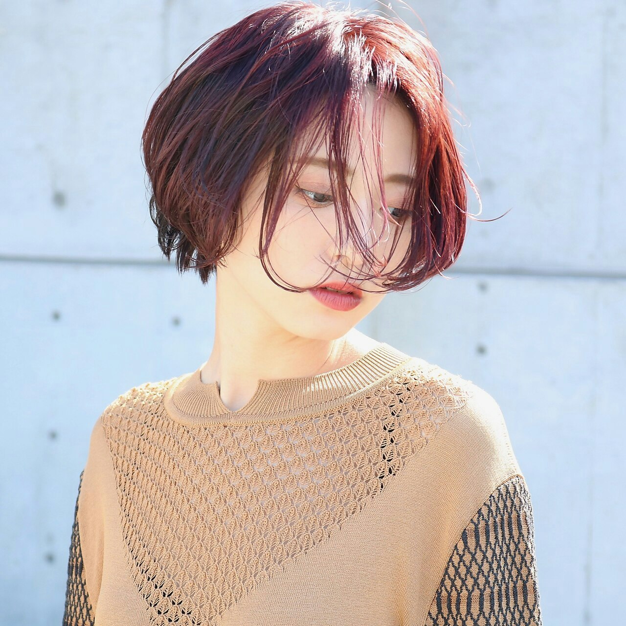 ワインレッドの髪色ガイド 魅力とレングス別ヘアカラーサンプル集 ホットペッパービューティーマガジン