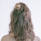 ゆるふわお団子ハーフアップ