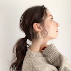 《PearL》ゆるふわパーマこなれローポニーアレンジ/秋色