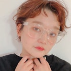 『December』ショートパーマ×アプリコットオレンジ