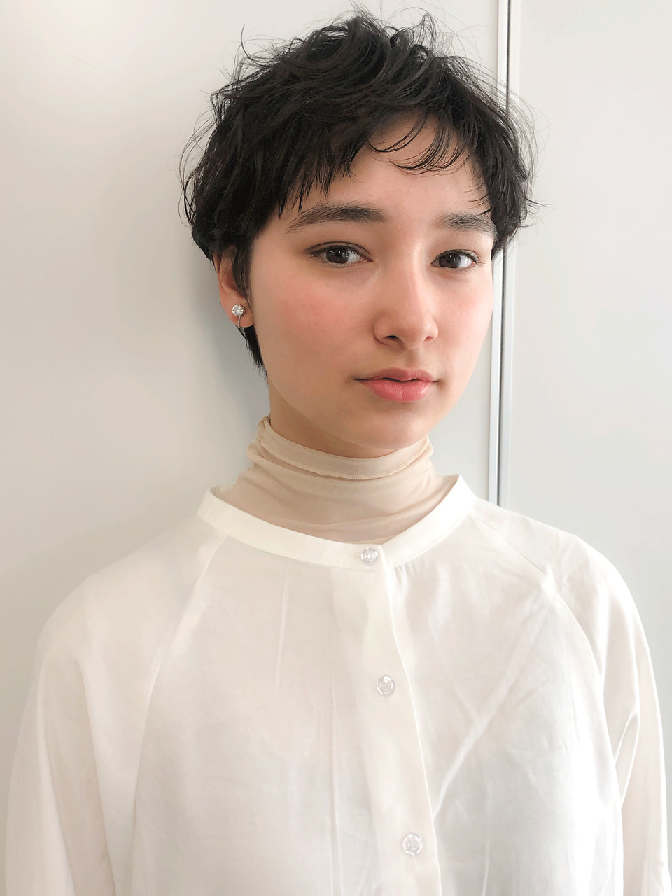 マニッシュショートボブランジュことりベージュ20代30代40代◎