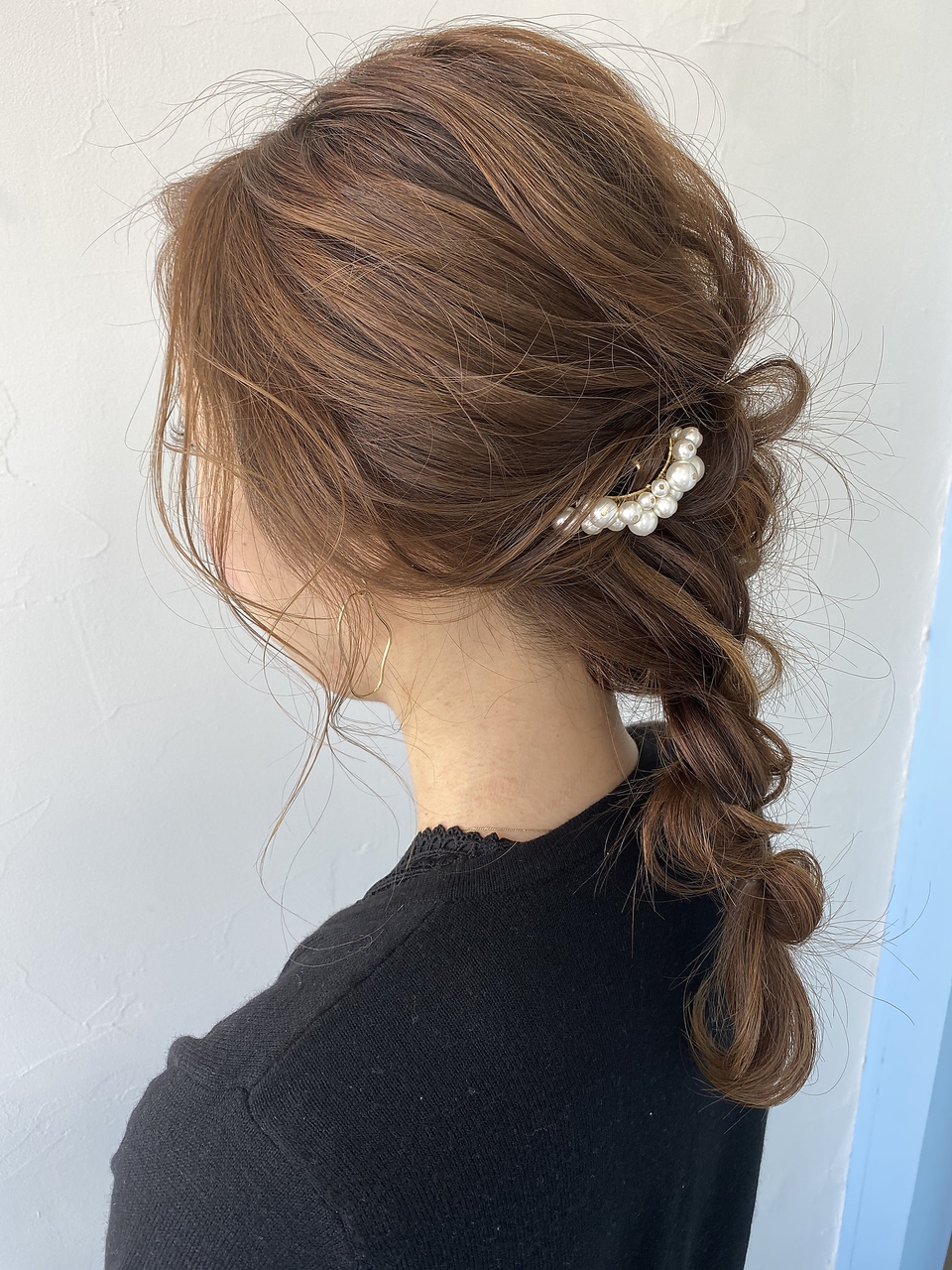 編み下ろしヘアセット