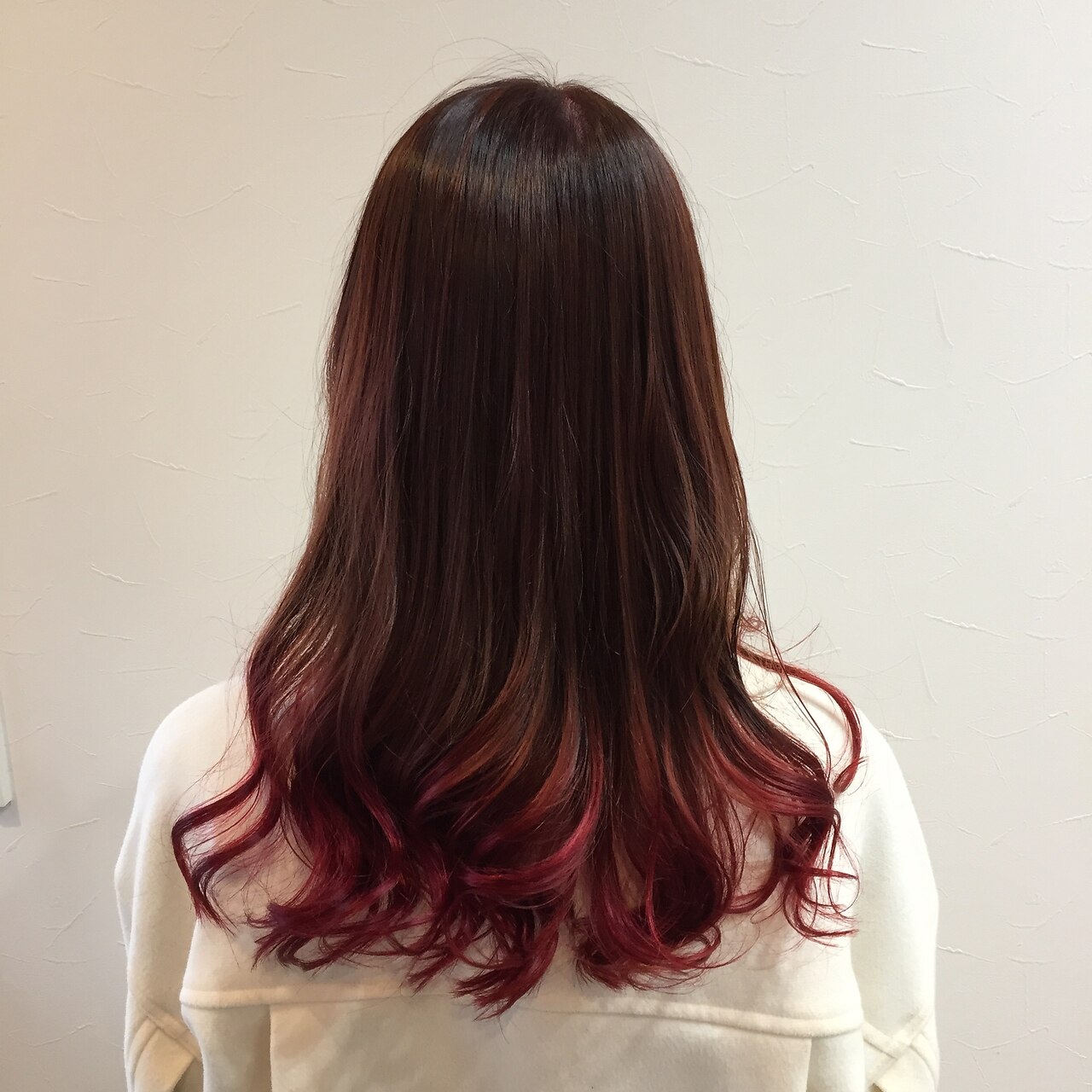 グラデーションカラー×レッド（ボルド）