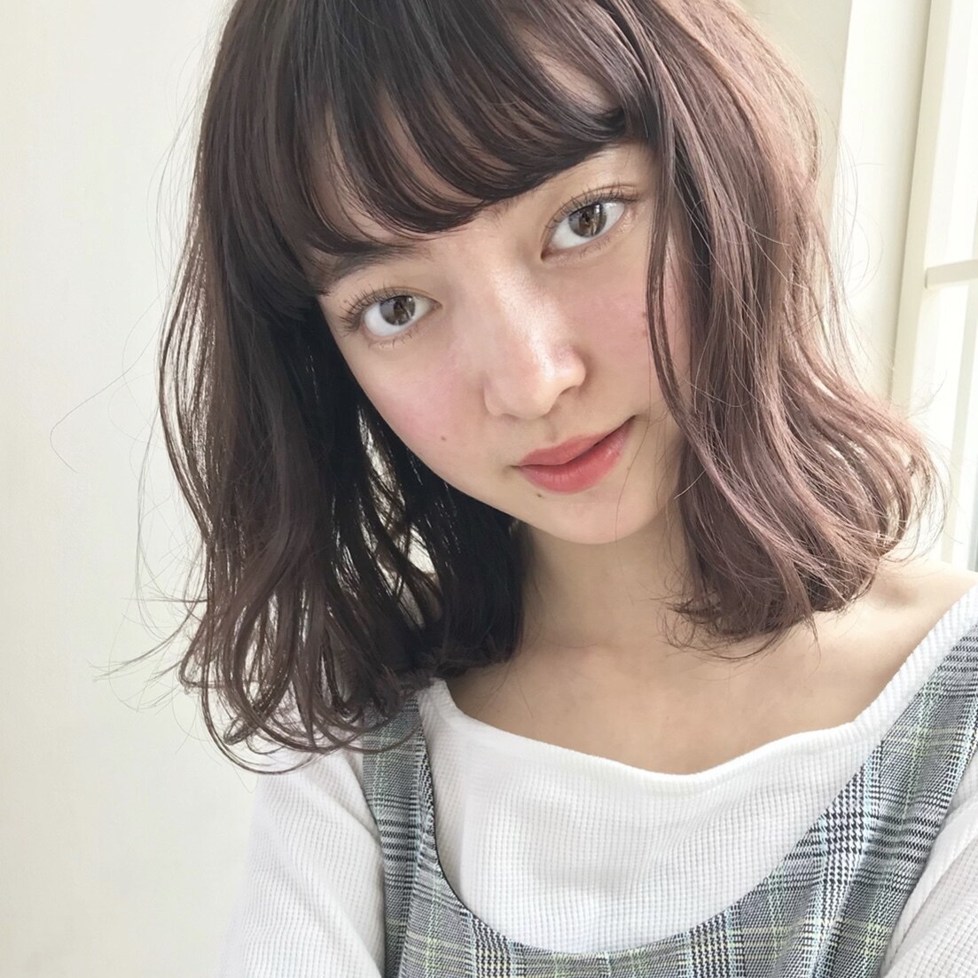 【GARDEN伊藤愛子】ピンクグレ���ジュゆるふわミディアム