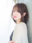ひし形ミディアム×シースルーバング