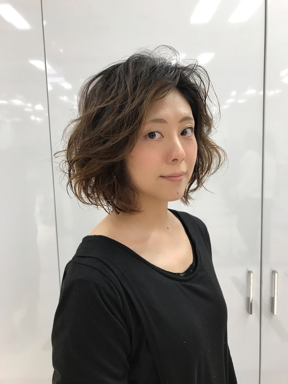 N.Y.ドライカット★大人女性に人気のふんわりカールボブ[渋谷]