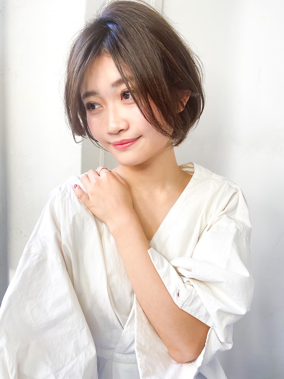 大人スタイリング×ショートグラデーションボブ。
