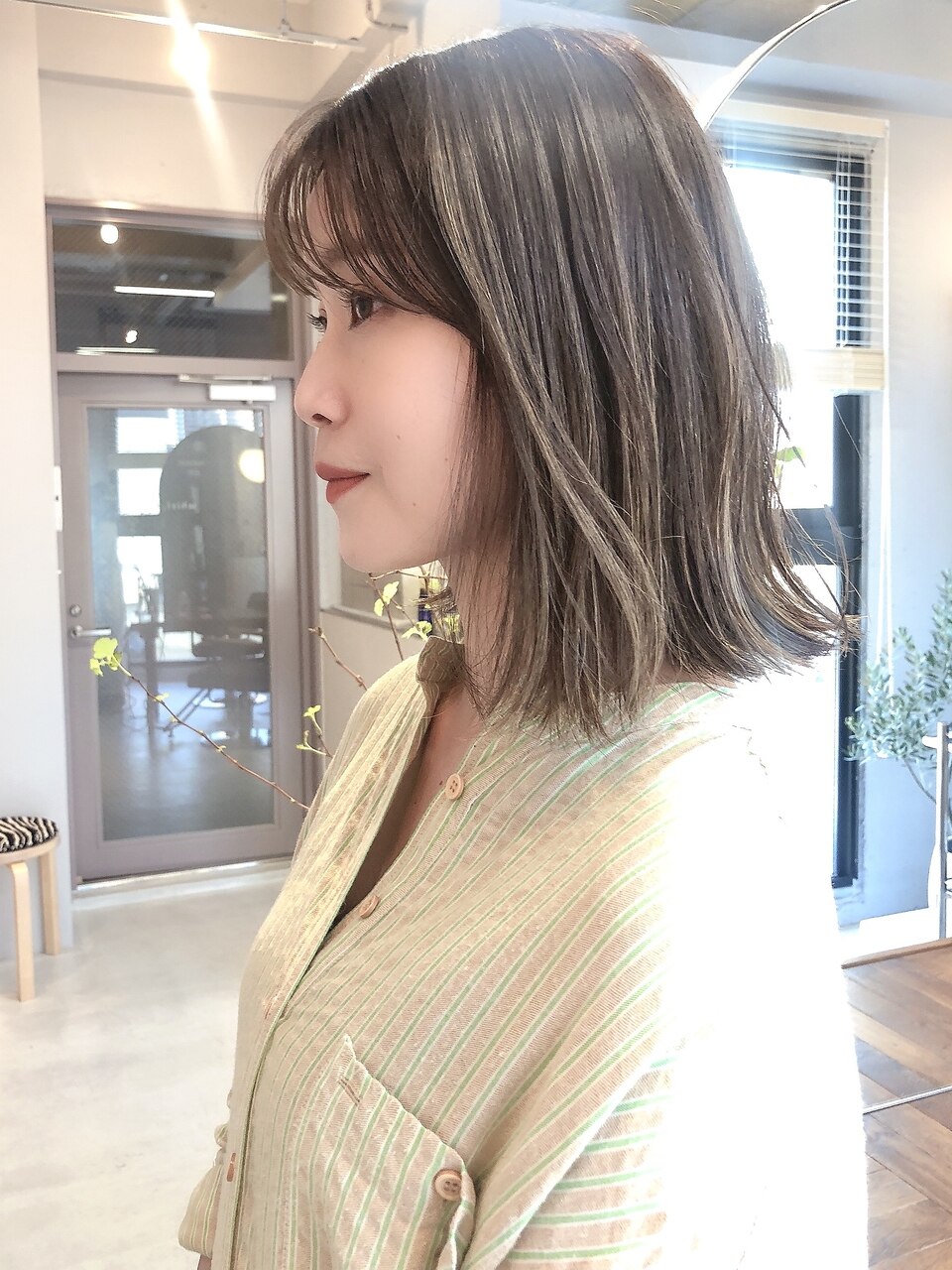 旬スタイル！切りっぱなし×パールベージュ☆