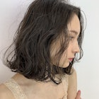 外ハネボブ アッシュブラウン ネオウルフ ブリーチなしカラー