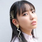 【LOJE】黒髪のセミロングをモードヘアに。