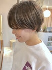 うざバングから始まるハンサムショート×パールベージュ☆