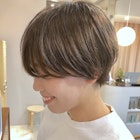 うざバングから始まるハンサムショート×パールベージュ☆