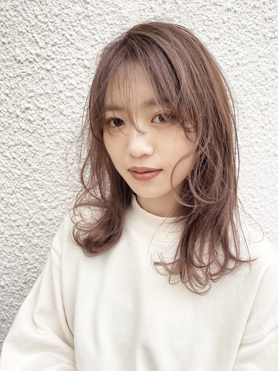 【磯崎真介】透明感のこだわりピンクグレージュ！