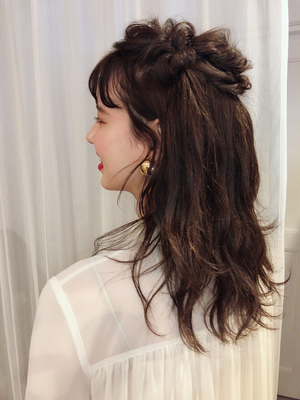 簡単で可愛いハーフツイン♪