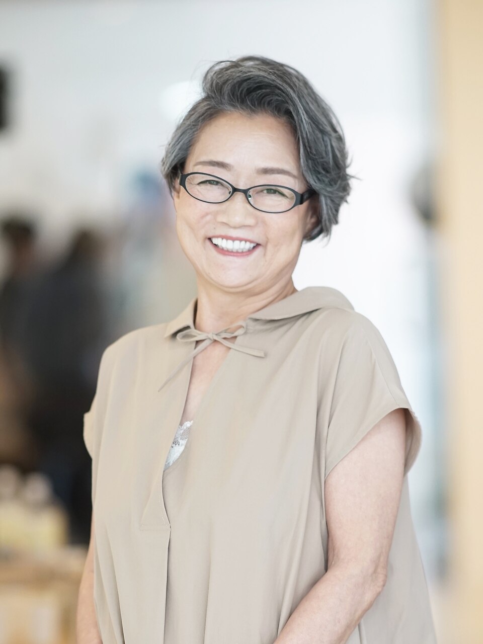 【えがお美容室】50代60代に人気◎骨格似合わせショートボブ