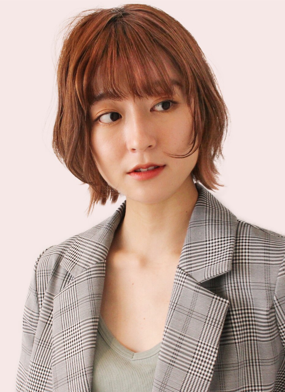 スリークボブ／オレンジブラウンカラー