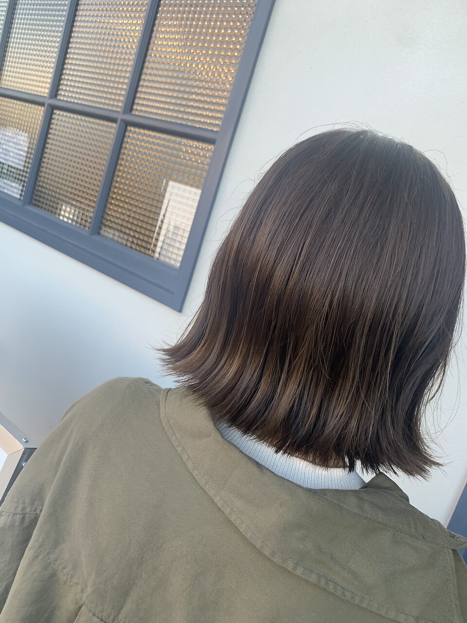 外ハネボブ × パールベージュ