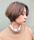 大人かわいい耳掛けハンサムショート20代30代40代 恵比寿 須賀