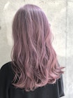 外国人風韓国風ハイトーンカラー　ピンクアッシュ　ヨシンモリ