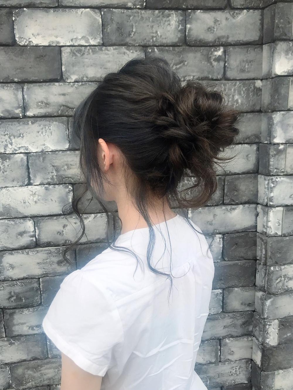 【似合わせアレンジ＆抜け感カラー】お団子　簡単アレンジ　