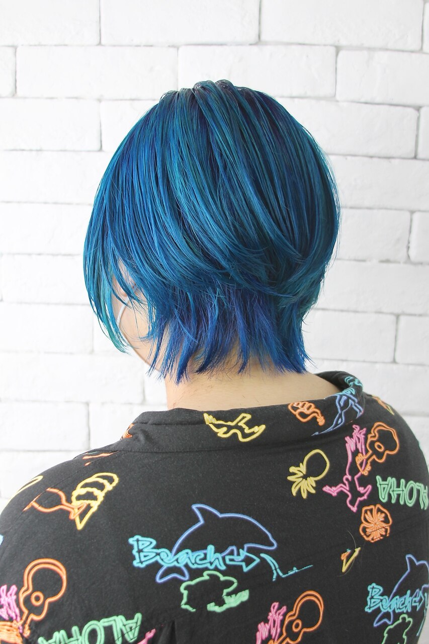 【MERCY】ターコイズグリーン ショート