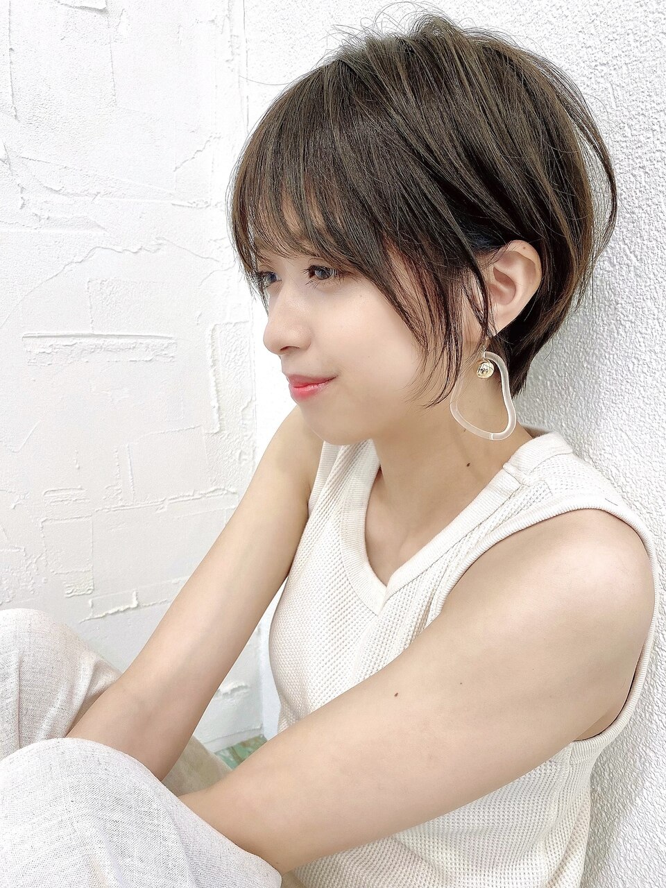 大人可愛いふんわりショート