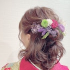 卒業式!袴着付け&ハーフアップ