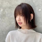 ナチュラルストレート☆切りっぱなし外ハネボブ