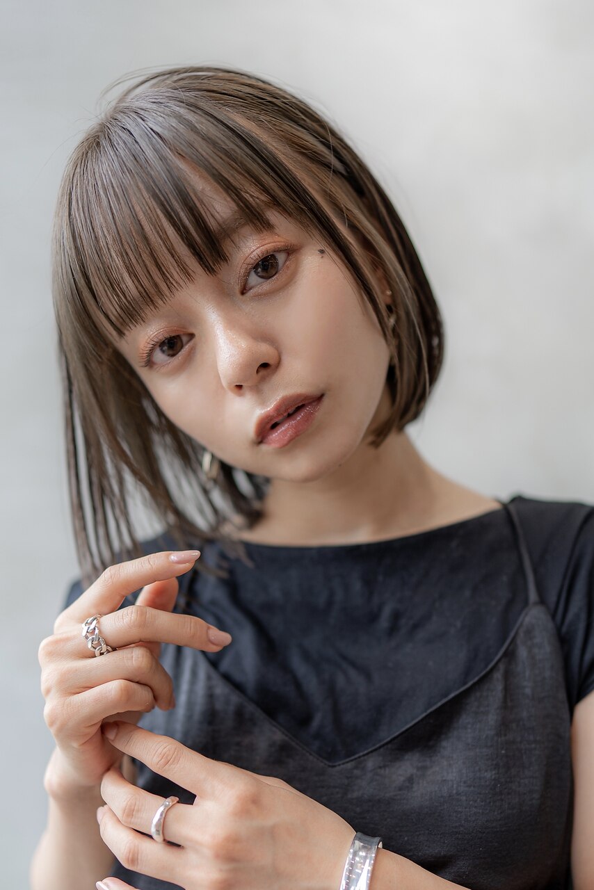 【HAVANA渋谷】大人可愛い/ひし形/グレージュ/20代30代