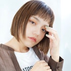 オン眉で小顔に見えるおしゃれボブ