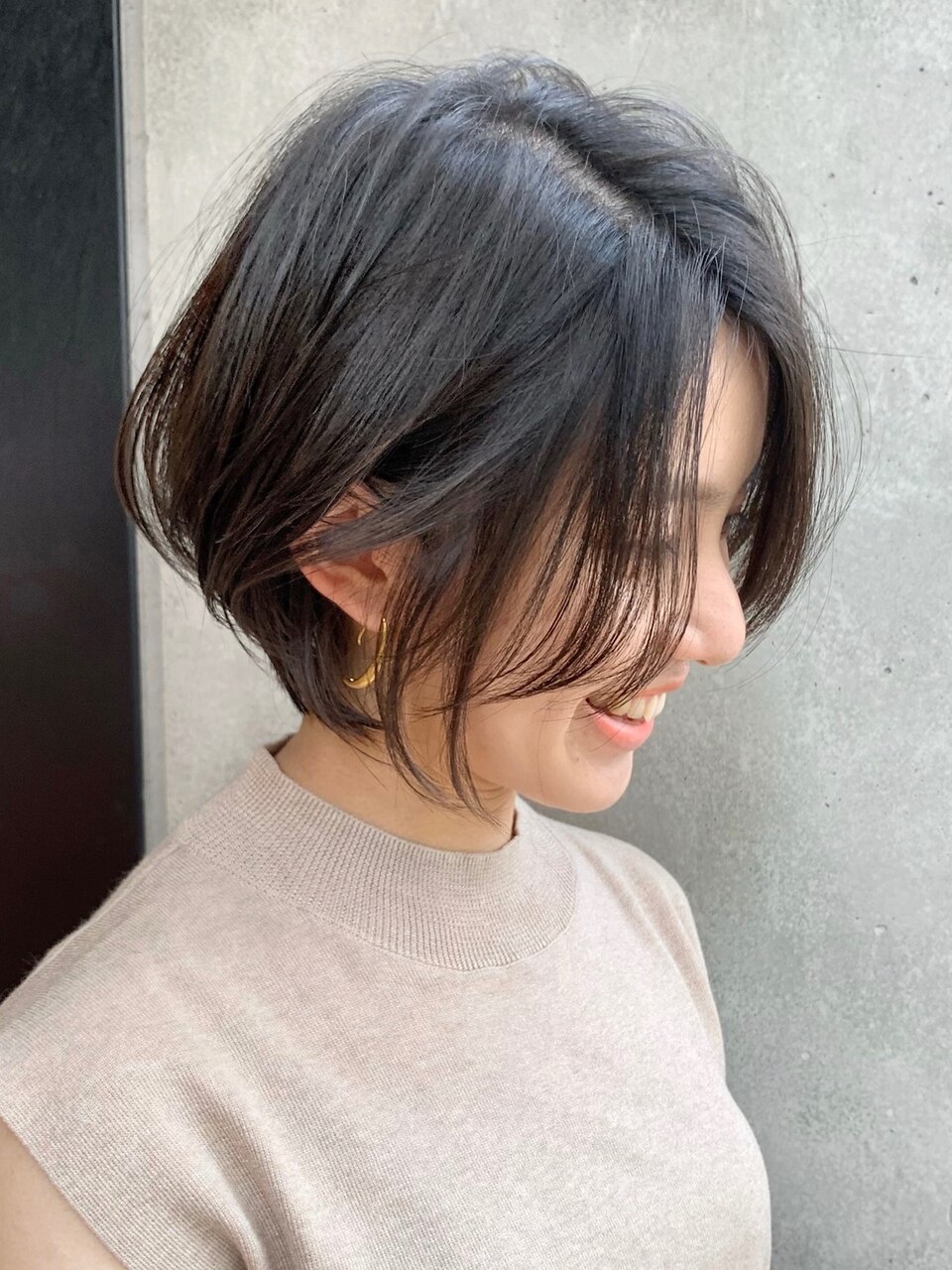#長め大人ショートボブヘアカット◎山本みづき