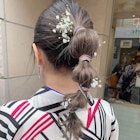 【ZENKO吉祥寺Chere】卒業式・成人式 袴振袖 革紐水引きかすみ草