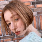 【神田安優奈】まろみベージュのフレンチボブ